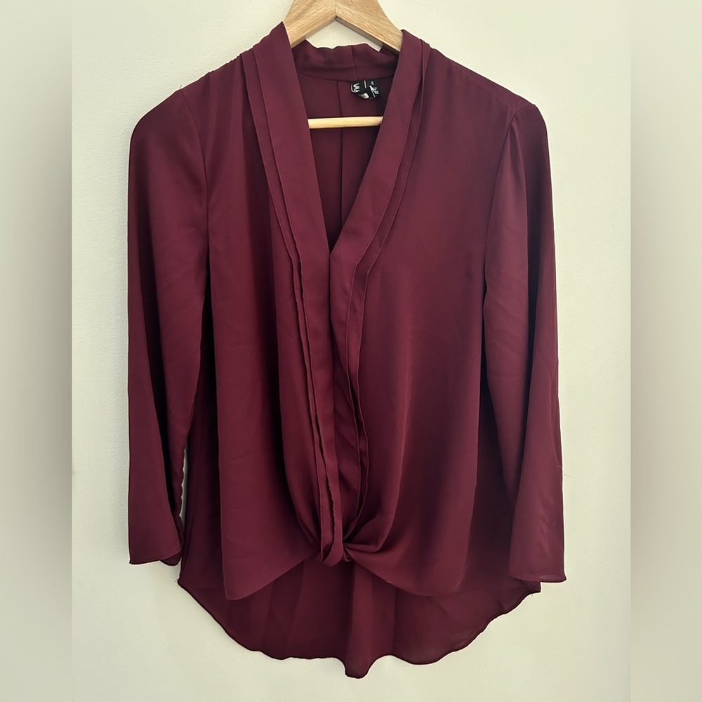 Burgundy blouse